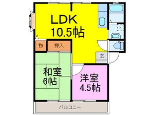 サンビレッジＮ　Ｃ棟の物件間取画像